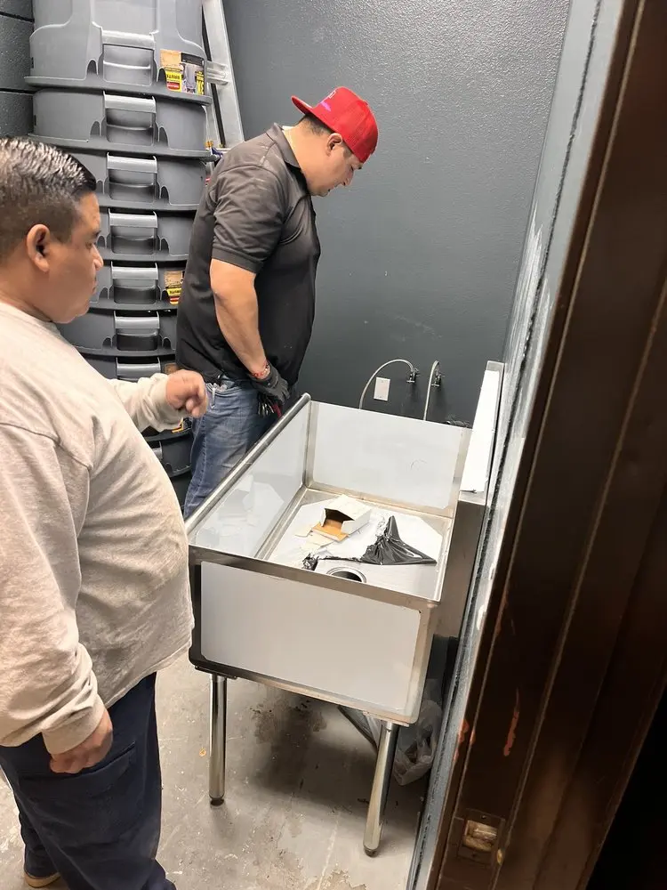 Commercial plumbing and sink installation in Slidell